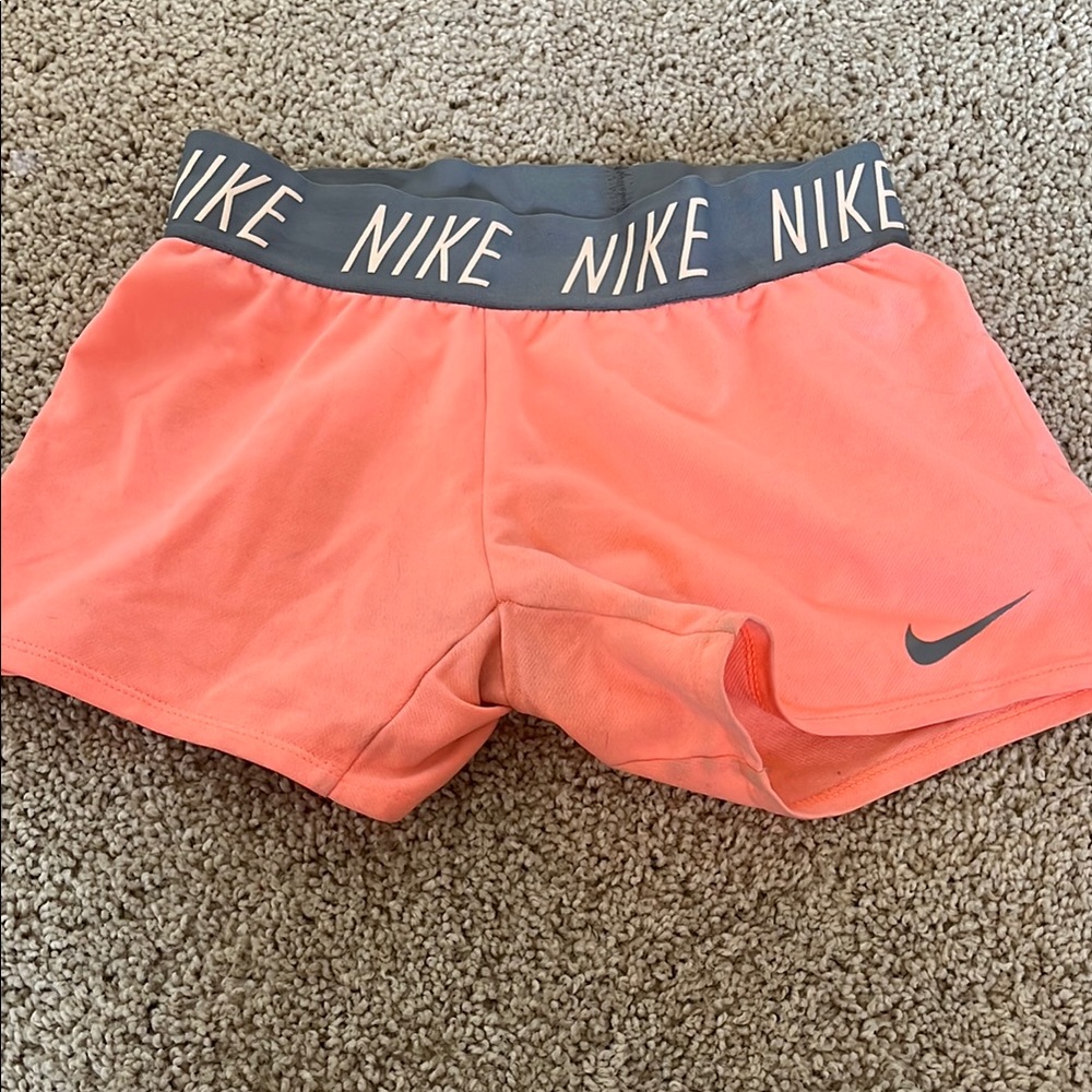 Nike Pink and Gray Athletic Shorts Lightweight Design